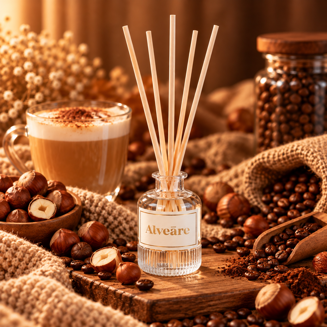 Diffuser-Hazelnut Latte Coffee